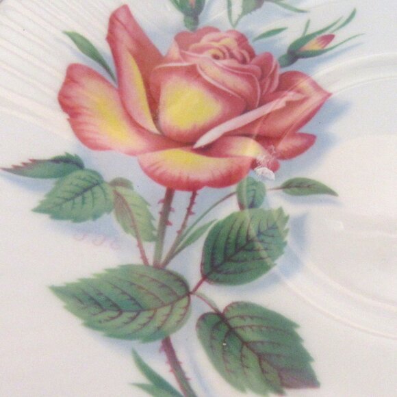 Royal Albert Tea Cup and Saucer Gorgeous Yellow and Pink Flowers, Signed FFE D11 - Picture 5 of 10